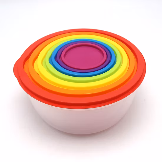 1480ml Kitchen Lunch Box Microwave Glass Bowl Glass Crisper with Wooden Cover