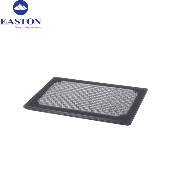 Modern Hotel Acrylic Grey Rectangular Tissue Box